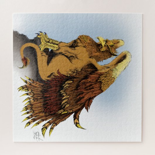 Brown Griffin Fantasy Puzzle (Horizontal)