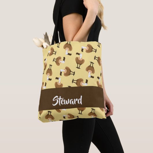 Brown griffon vulture bird pattern tasche (Von Nahem)