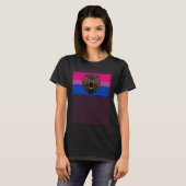 Brown Grizzly Bear Love Bisexual Pride Flag Wild F T-Shirt (Vorne ganz)