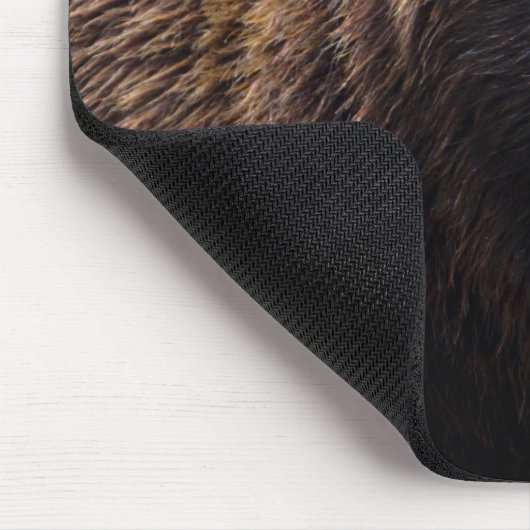 Brown-Grizzlybär Mousepad (Ecke)