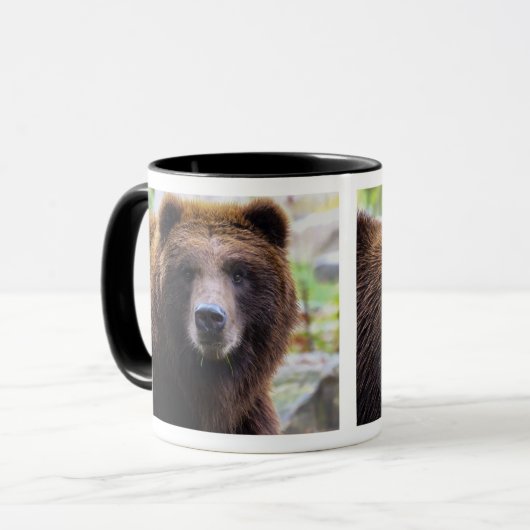 Brown-Grizzlybär Tasse (Vorderseite Links)
