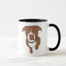 Brown-Gruben-Stier-Tasse