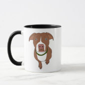 Brown-Gruben-Stier-Tasse Tasse (Links)