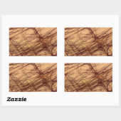 Brown Grunge Abstrakt Fraktal Rectangle Sticker (Blatt)