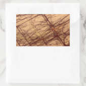 Brown Grunge Abstrakt Fraktal Rectangle Sticker (Tasche)