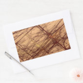 Brown Grunge Abstrakt Fraktal Rectangle Sticker (Umschlag)