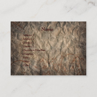 Brown Grunge Western Horse Business Card Visitenkarte