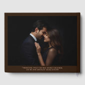 Brown Guest Book Wreath Foil Gästebuchangebot Gästebuch (Rückseite)