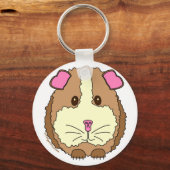 Brown Guinea Pig Schlüsselanhänger (Vorderseite)