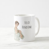 Brown Hair Man Cup Kaffeetasse (VorderseiteRechts)