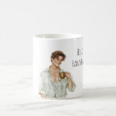 Brown Hair Man Cup Kaffeetasse (Mittel)
