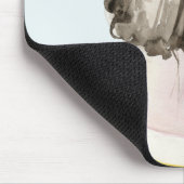 Brown Hair Top Knot Bun Mousepad (Ecke)