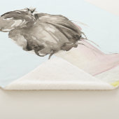 Brown Hair Top Knot Bun Sherpadecke (3/4)