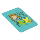 Brown Haired Mermaid Magnet (Rechte Seite)