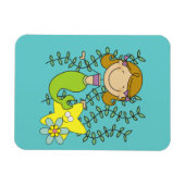 Brown Haired Mermaid Magnet (Horizontal)
