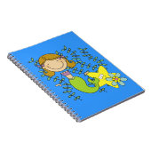 Brown Haired Mermaid Notizblock (Rechte Seite)
