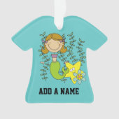 Brown Haired Mermaid Ornament (Vorderseite)