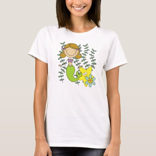 Brown Haired Mermaid T-Shirt (Vorderseite)