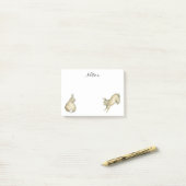 Brown-Häschen - kundengerecht Post-it Klebezettel (Auf Schreibtisch)