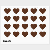 Brown Heart Sticker (Blatt)