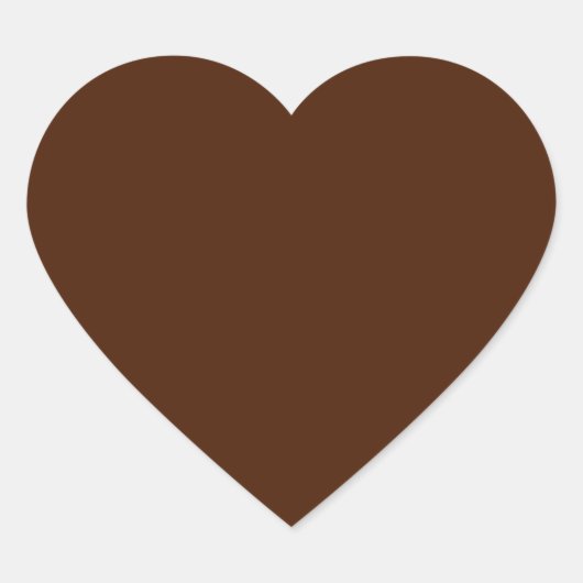 Brown Heart Sticker (Vorderseite)