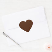 Brown Heart Sticker (Umschlag)