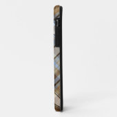 Brown-, hellblauer und weißertartanentwurf Case-Mate iPhone hülle (Hinten/Links)