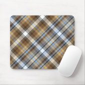 Brown-, hellblauer und weißertartanentwurf mousepad (Mit Mouse)