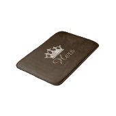 Brown Hers Crown Bath Mat Badematte (Schrägansicht)