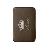 Brown Hers Crown Bath Mat Badematte (Vorderseite Vertikal)