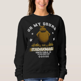 Brown Hippo Eating Time Sprichwort Itadakmasu Sweatshirt