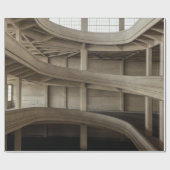 BROWN-HOLZRAHMEN-CEILING WÄHREND DES TAGES GESCHENKPAPIER (Flach)
