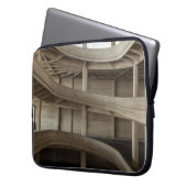 BROWN-HOLZRAHMEN-CEILING WÄHREND DES TAGES LAPTOPSCHUTZHÜLLE (Vorderseite Links)