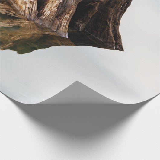 BROWN HOLZRAHMEN GESCHENKPAPIER (Ecke)