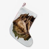 BROWN HOLZRAHMEN KLEINER WEIHNACHTSSTRUMPF (Vorderansicht (hängend))