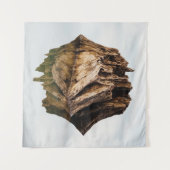 BROWN HOLZRAHMEN WANDTEPPICH (Vorderseite (Horizontal))