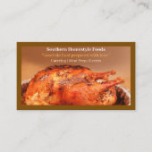 Brown Homestyle Türkei Fleisch Zuhause gekochte Le Visitenkarte (Vorderseite)