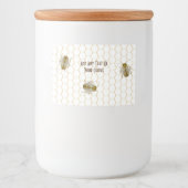Brown Honey Bee Honeycomb Apiarist Bee Keeper Lebensmitteletikett (Vorderseite)