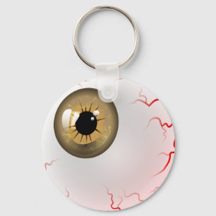 Brown Horror Eyeball Schlüsselanhänger