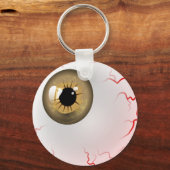 Brown Horror Eyeball Schlüsselanhänger (Vorderseite)