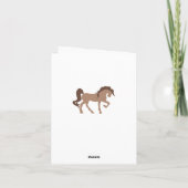 Brown Horse and Cowboy Hat Western Vielen Dank Dankeskarte (Rückseite)