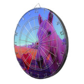 Brown Horse and Red Heart Dartscheibe (Vorderseite rechts)