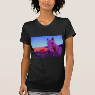 Brown Horse and Red Heart T-Shirt