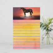 Brown Horse Briefpapier (Stehend Vorderseite)