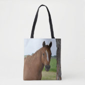 Brown Horse by Tree Tasche (Vorderseite)