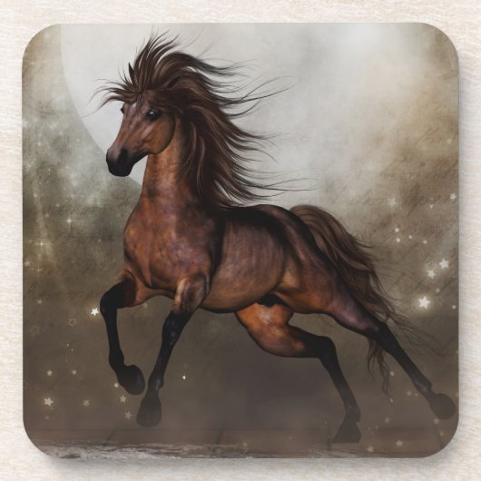 Brown Horse Cork Untersetzer (Vorderseite)