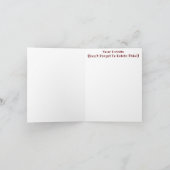 BROWN-HORSE-EINLADUNG EINLADUNG (Innenseite)