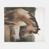 BROWN HORSE FLEECEDECKE (Vorderseite (Horizontal))