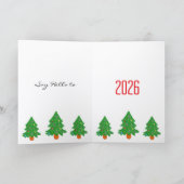 Brown horse for New Year Karte (Innenseite)