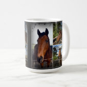 Brown Horse Foto Collage, Tasse des Kaffees (VorderseiteRechts)